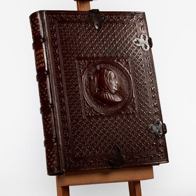 Splendida Legatura Editoriale in Pelle Ad Opera della Legatoria A. Casciani di Roma dei Primi Ann...