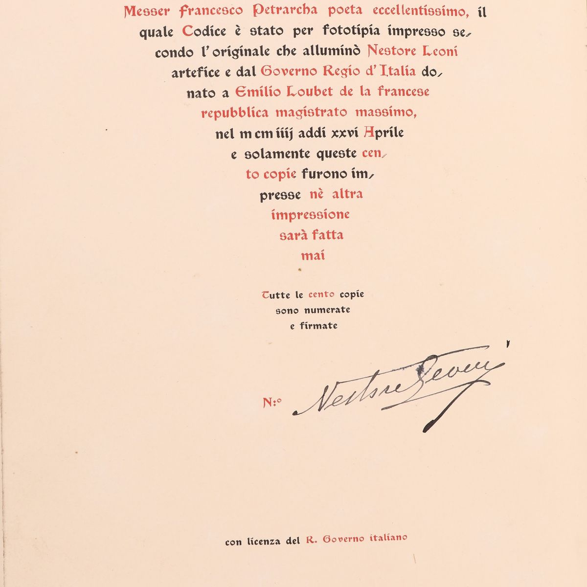 Splendida Legatura Editoriale in Pelle Ad Opera della Legatoria A. Casciani di Roma dei Primi Ann...