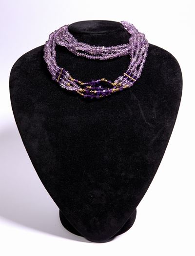 Collana in Ametiste e Oro.