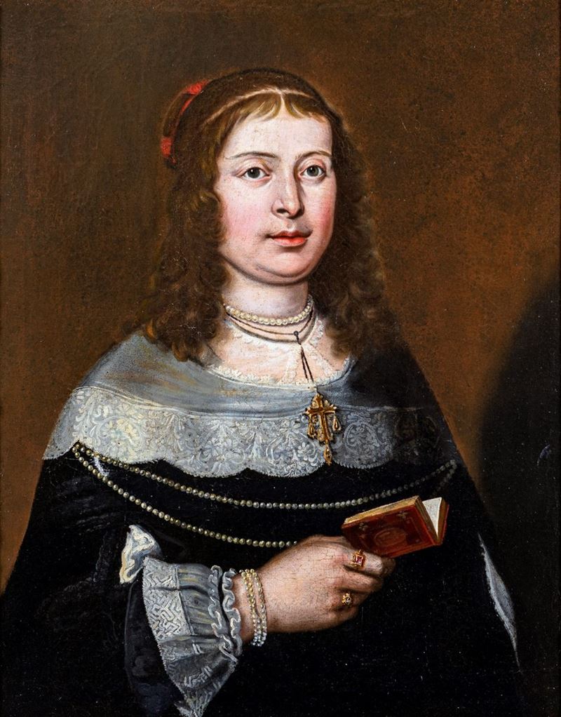 Pittore del XVIII Secolo - Ritratto di Donna