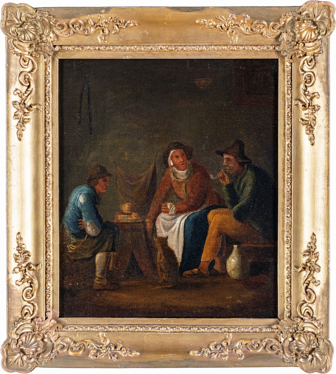 Pittore Fiammingo del XVIII Secolo - Interno di Cucina