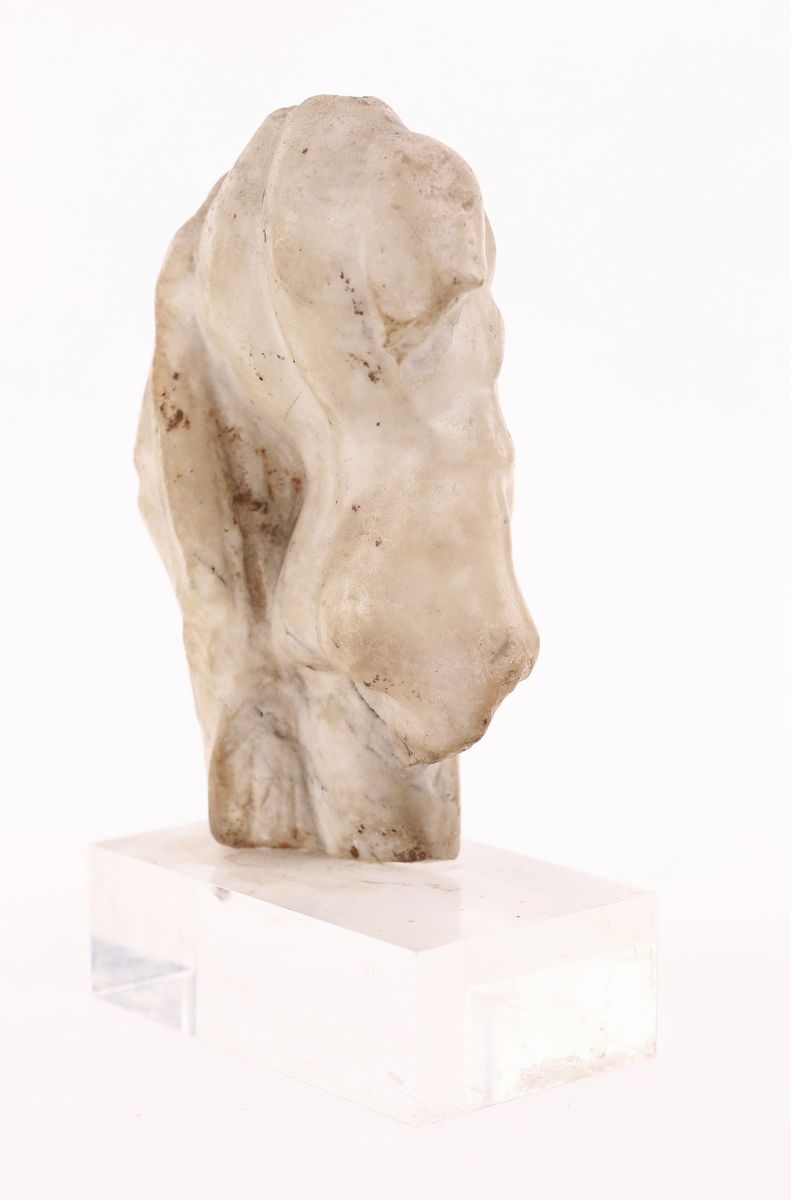 Piccolo Torso Virile Acefalo in Marmo, XVII Secolo