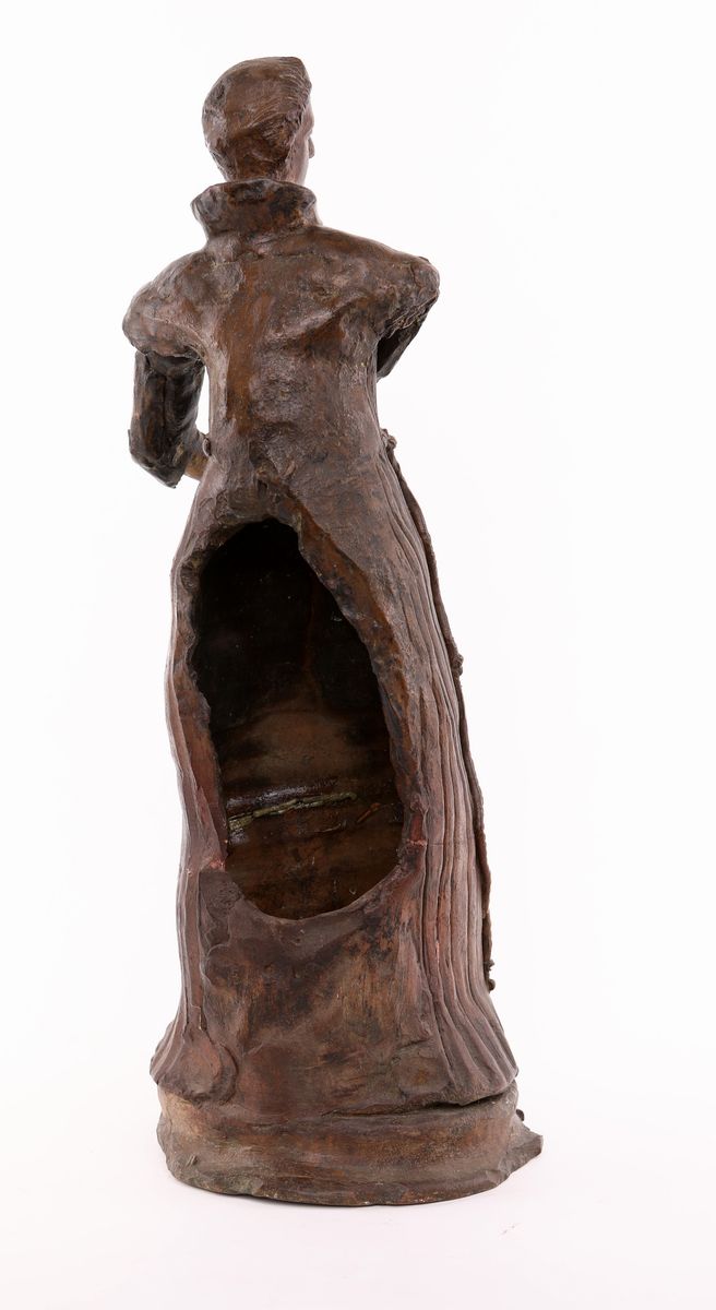 Scultura in Terracotta Patinata Ad Imitazione del Legno, XVIII Secolo