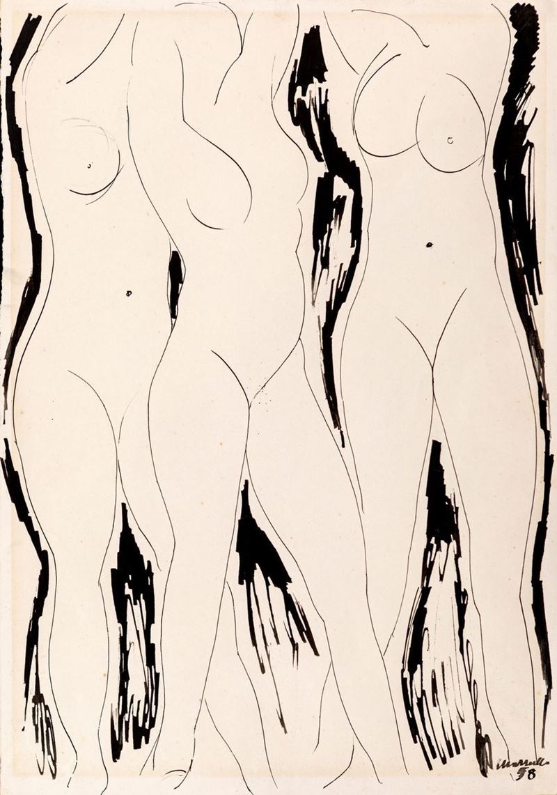 Giuseppe Mazzullo - Studio per Nudi di Donna