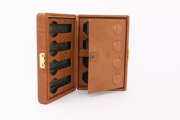 Scatola "del tempo" porta orologi in pelle