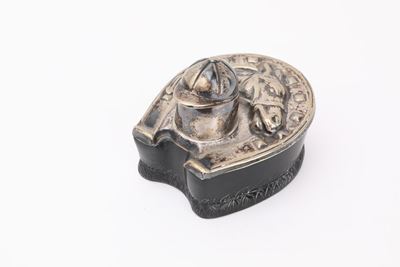 Calamaio in Bachelite a Forma di Zoccolo in Argento