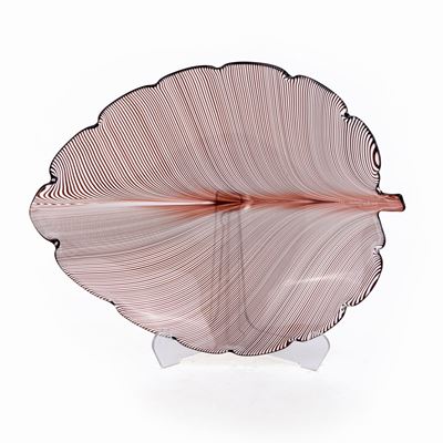 Piatto di Tapio Wirkkala per Venini, Murano, Anni Ottanta