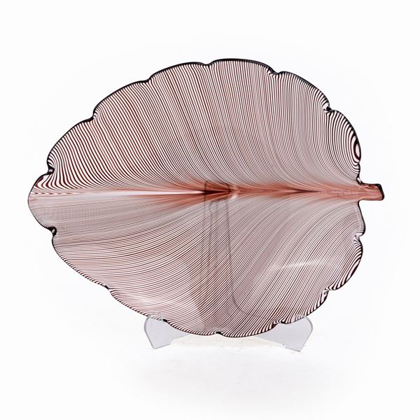 Piatto di Tapio Wirkkala per Venini, Murano, Anni Ottanta