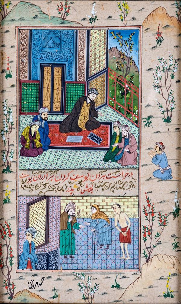 Pagina miniata indo-persiana