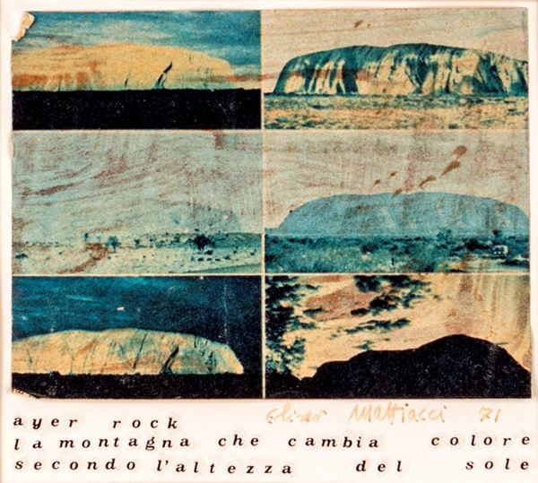 Eliseo Mattiacci - Ayer Rock - La montagna che cambia colore secondo l'altezza del sole