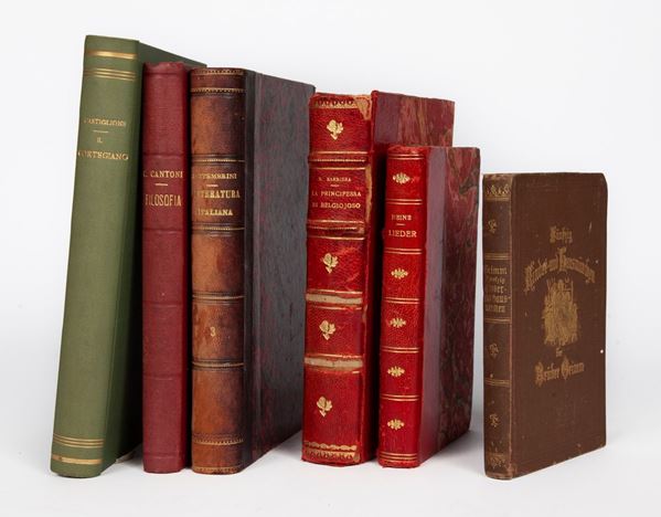 4 volumi in lingua italiana e due in lingua tedesca della fine del XIX e dei primi del XX secolo.