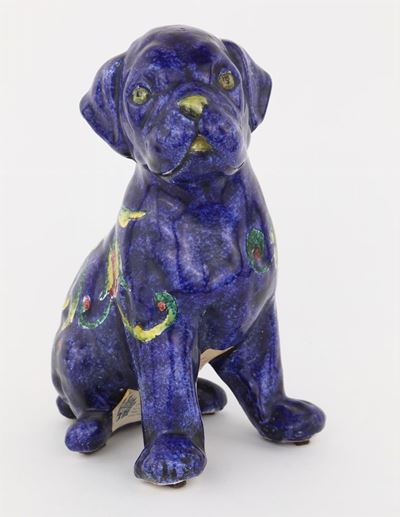 Cane Cucciolo in Ceramica, Orvieto, Manifattura Fravolini