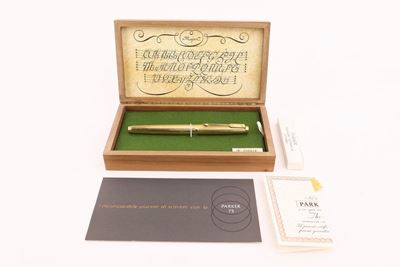 Parker 75 - Penna Stilografica in Metallo Placcato in Oro Giallo