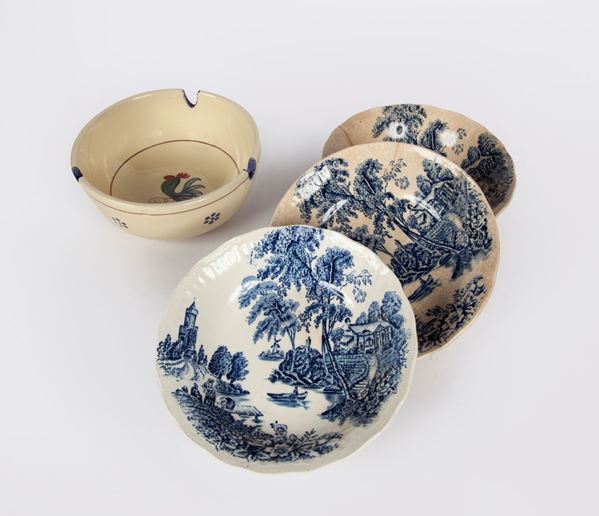 Posacenere in ceramica policroma, Grottaglie, manifattura Nicola Fasano