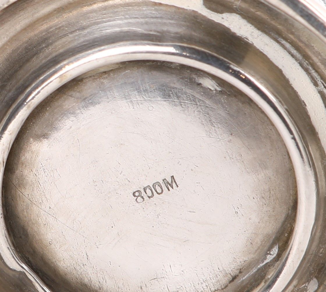 Tazza con Piatto in Argento 800