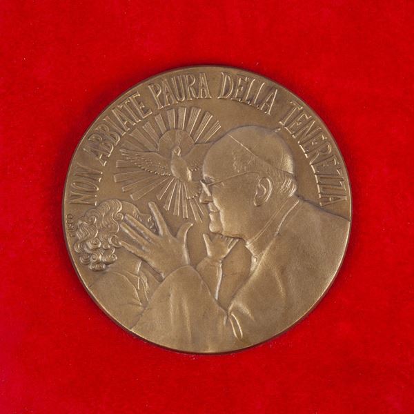 Papa Francesco, medaglia in bronzo s.d.