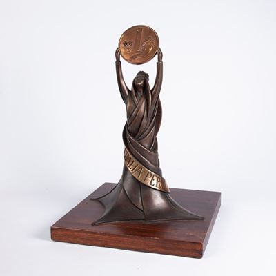 Scultura Allegorica "L'italia per la Lira"