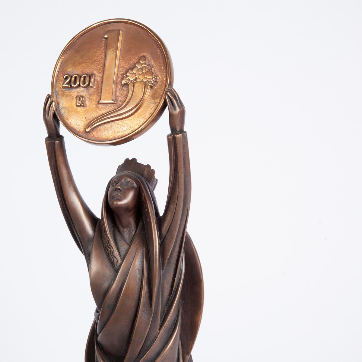 Scultura Allegorica "L'italia per la Lira"