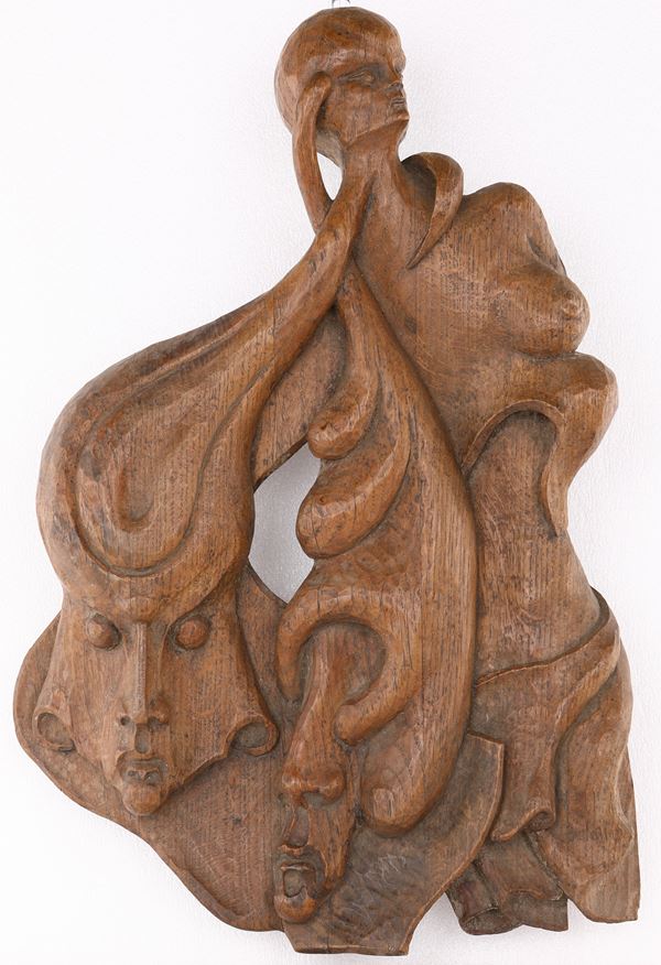 Bassorilievo in legno, arte africana