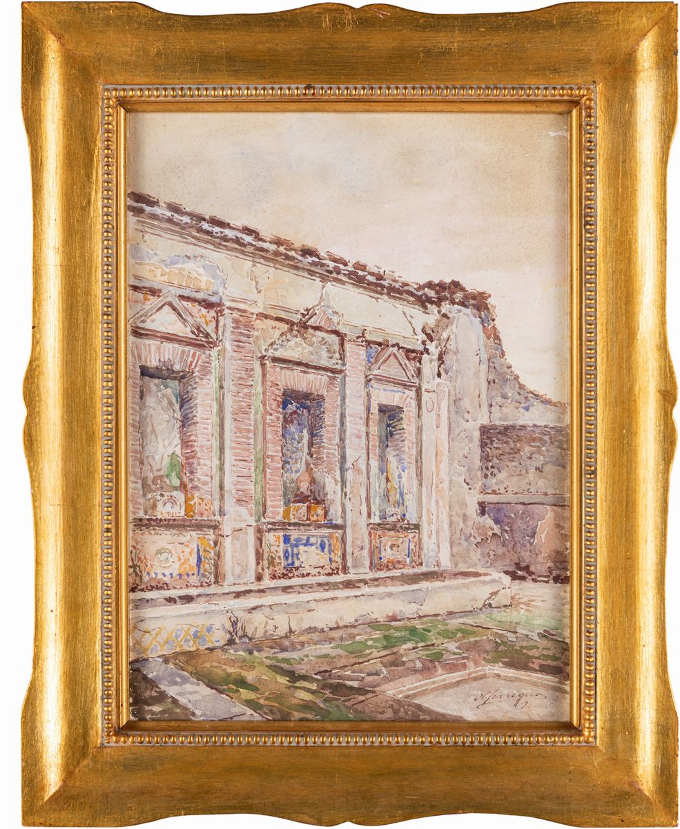Antonio Ferrigno - Quattro Vedute di Pompei
