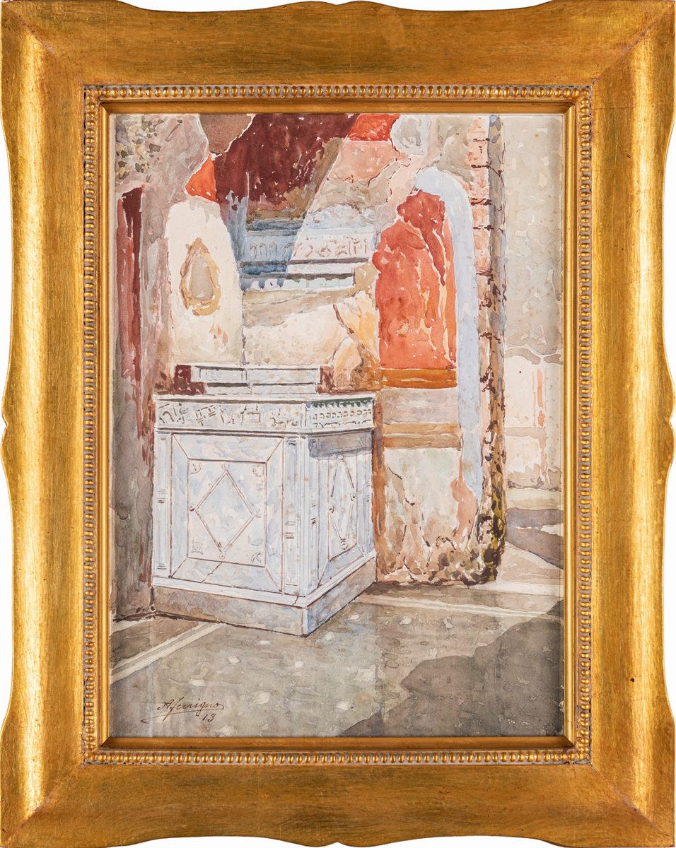 Antonio Ferrigno - Quattro Vedute di Pompei