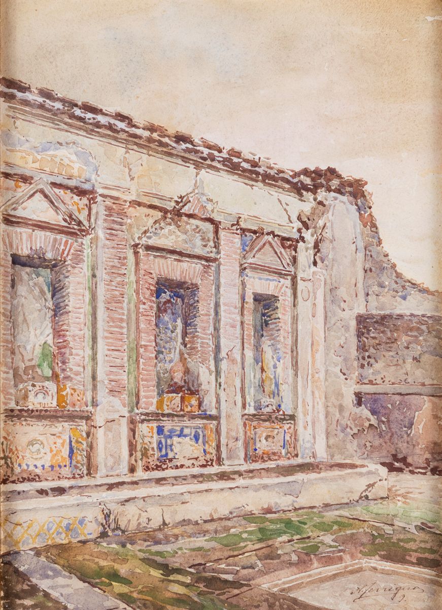 Antonio Ferrigno - Quattro Vedute di Pompei