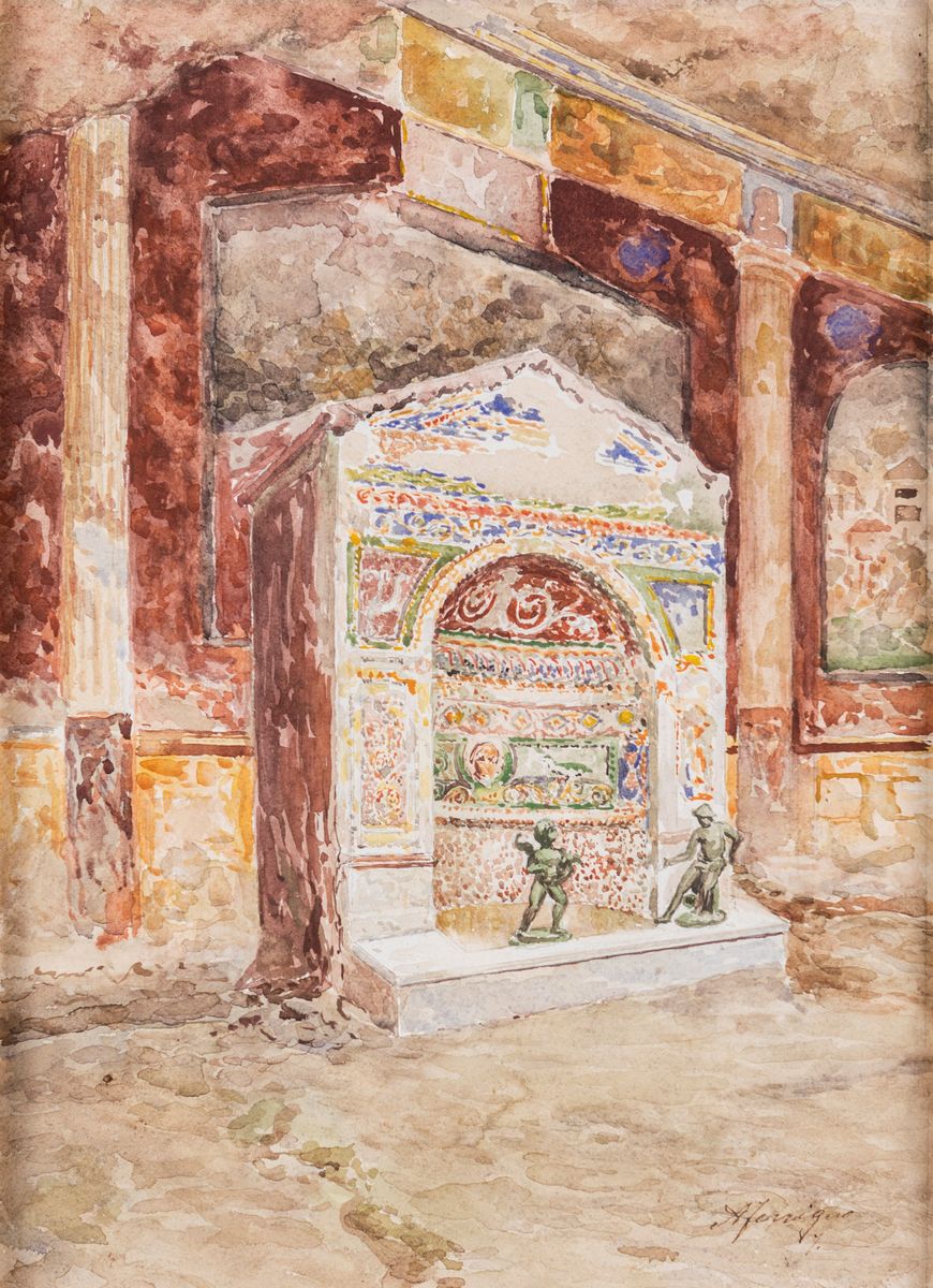 Antonio Ferrigno - Quattro Vedute di Pompei