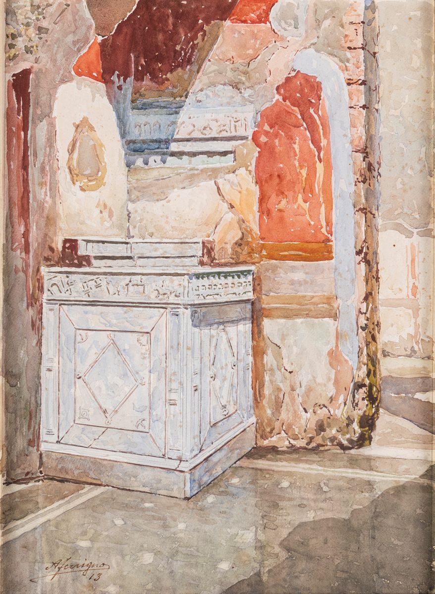 Antonio Ferrigno - Quattro Vedute di Pompei