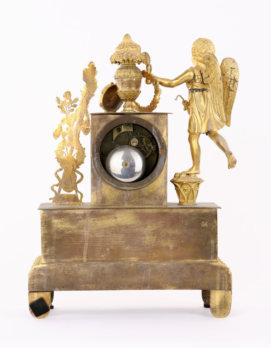 Orologio in Bronzo Dorato, XIX Secolo