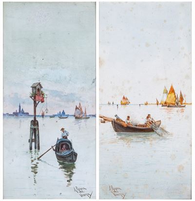 A) Capitello in Laguna B) Pescatori in Laguna
