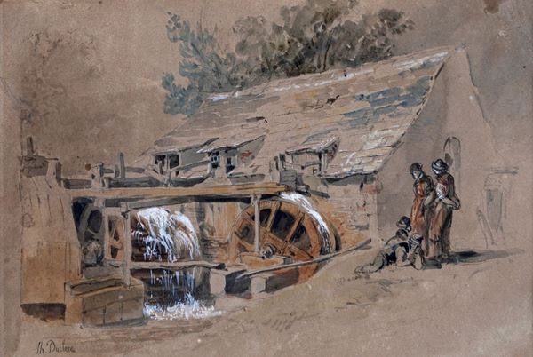 Teodoro Ducl&#232;re - Mulino con figure