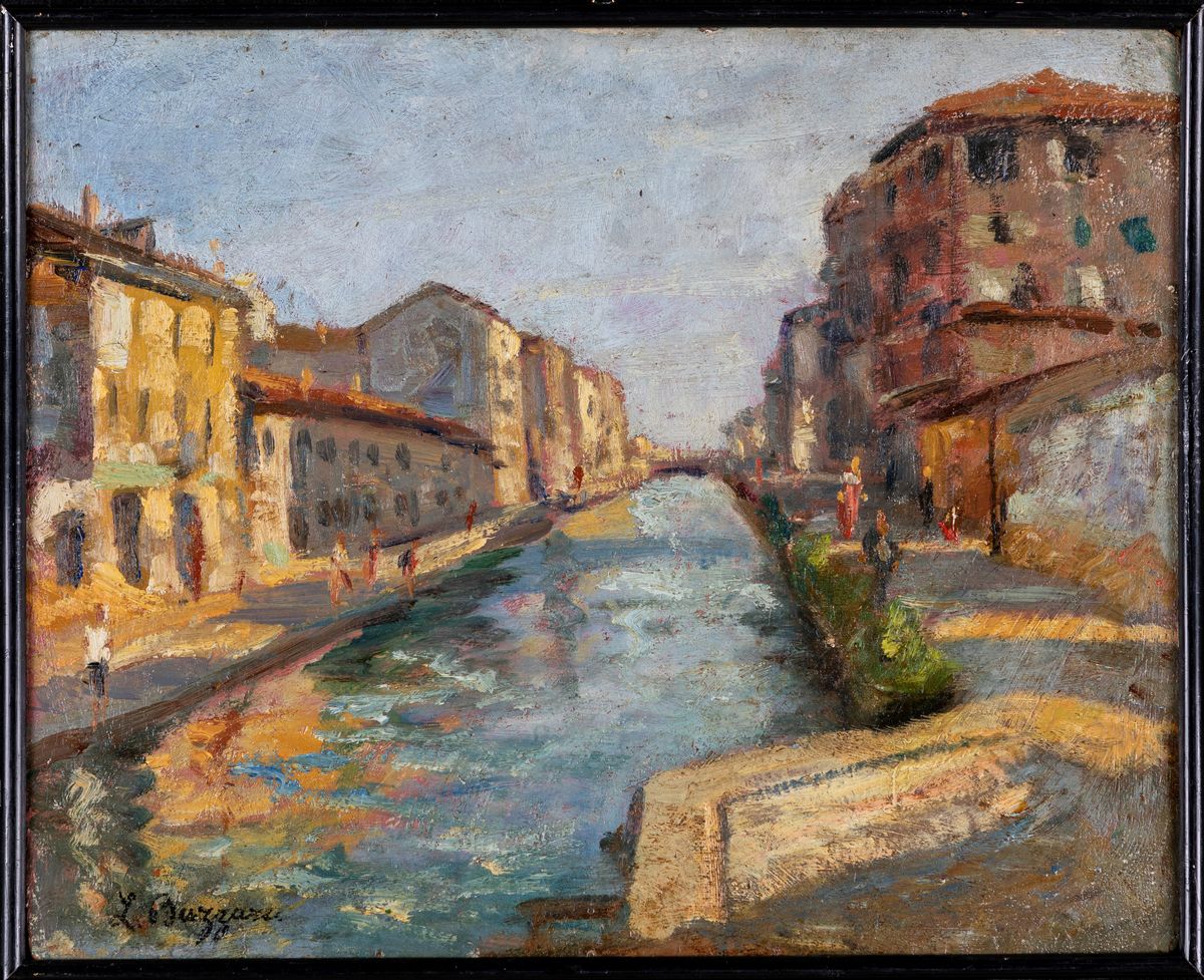 Pittore del XIX Secolo - Canale Veneziano