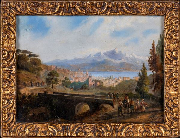 Teodoro Ducl&#232;re - Paesaggio lacustre