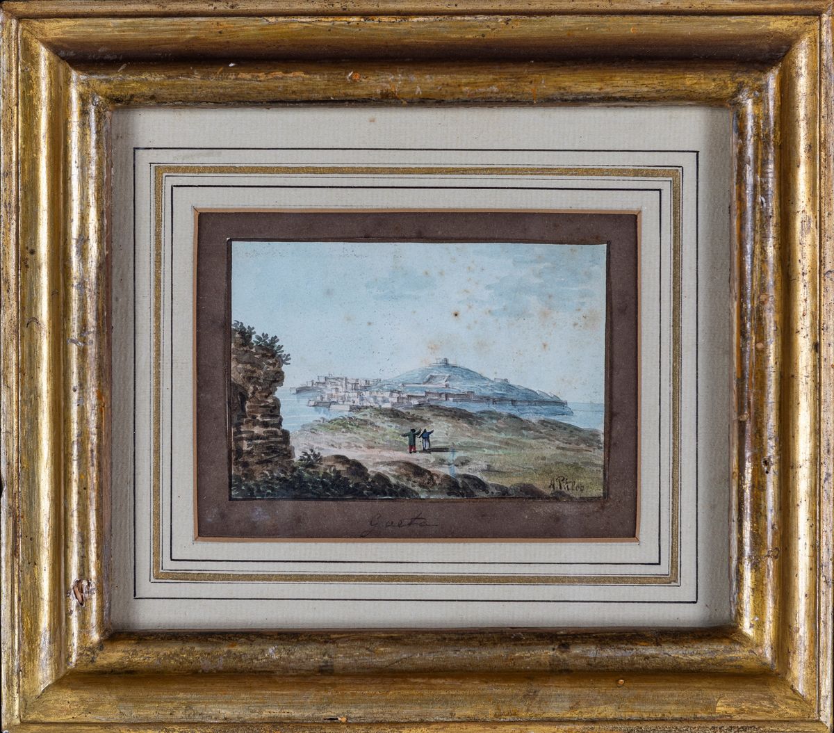 Anton Sminck Pitloo - Veduta di Gaeta
