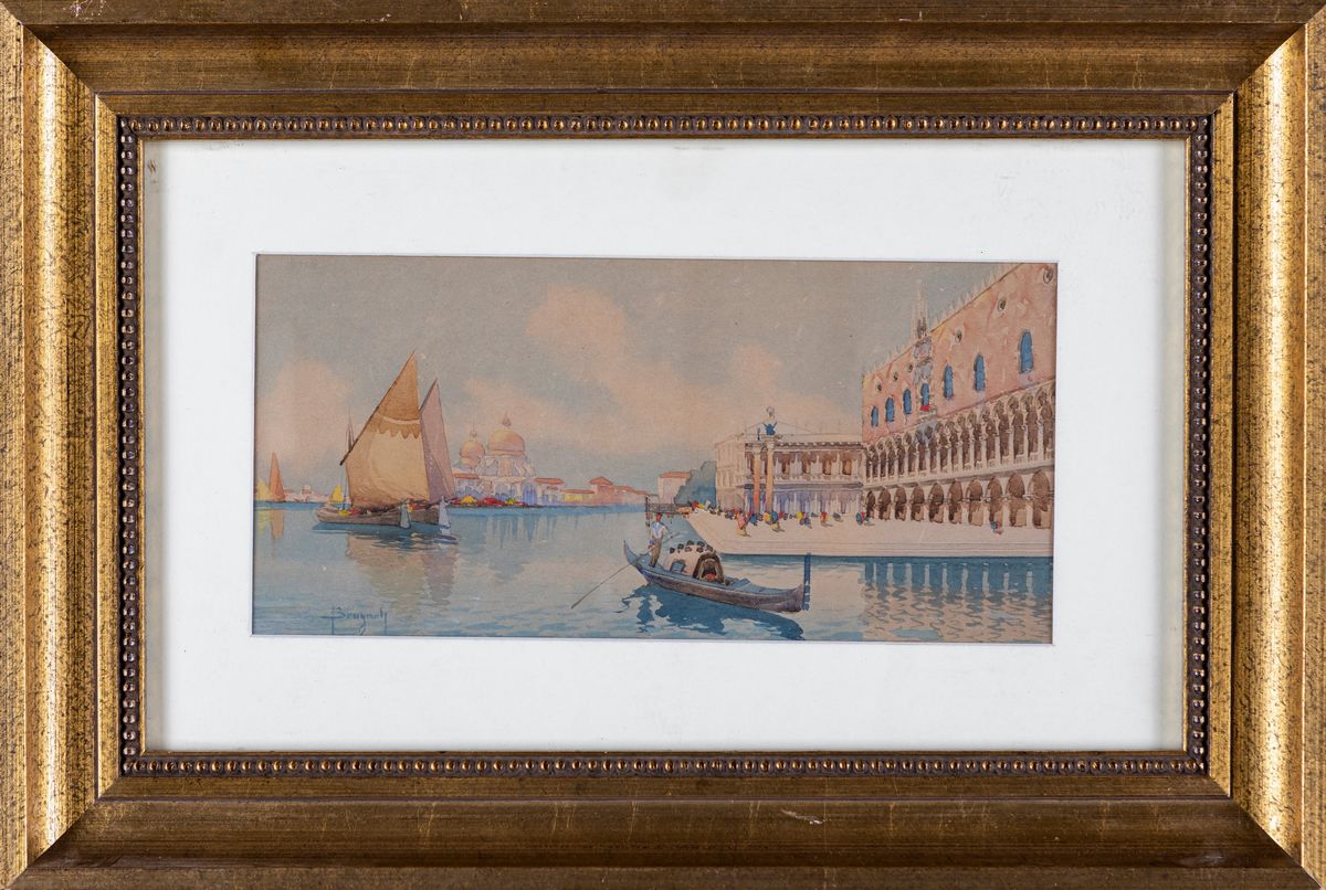 Emanuele Brugnoli - Veduta del Bacino di San Marco a Venezia
