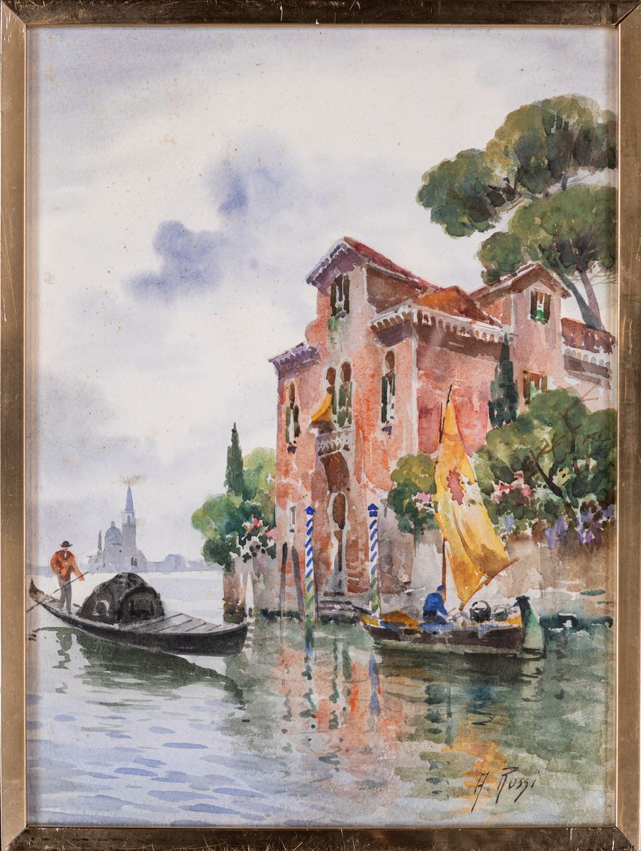 Alberto Rossi - Veduta di Venezia