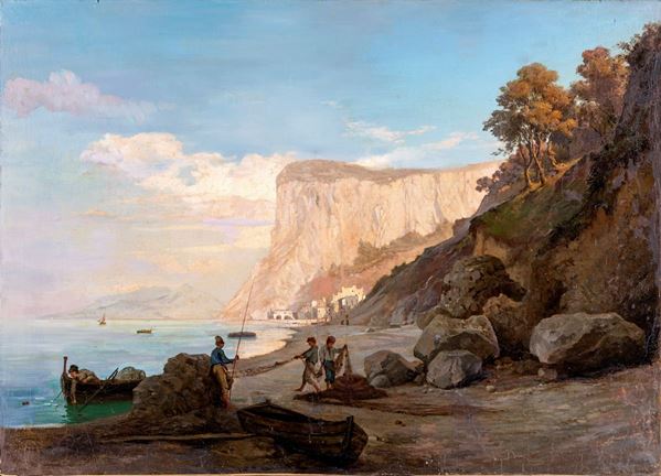 Pittore del XX secolo - Veduta di Capri
