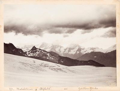 Mischalbelhorner, Alphubel al Levar del Sole dal Ghiacciaio di Gabelhorn.