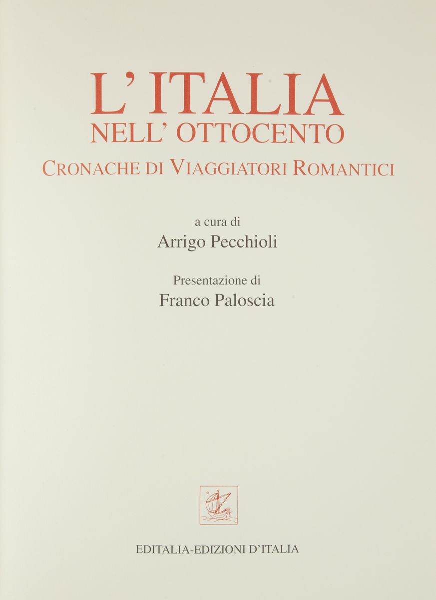 L'italia Nell'ottocento, a Cura di Arrigo Pecchioli