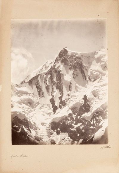 Punta Gnifetti (telefotografia) dal Colle del Monte Moro