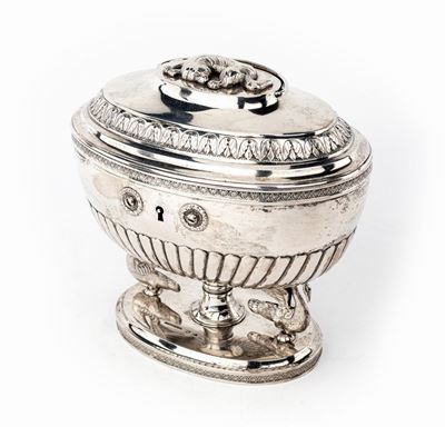 Zuccheriera in Argento, Svezia, 1834