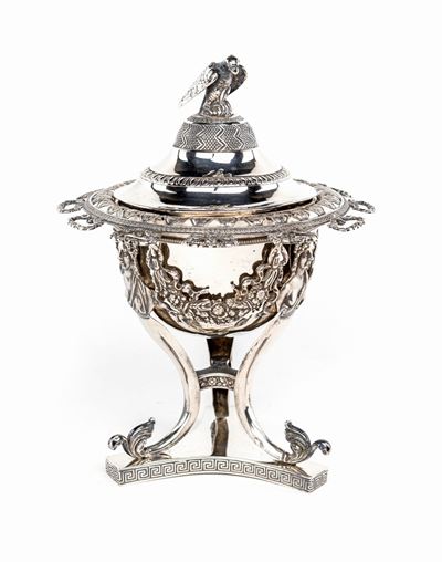 Zuccheriera in Argento, Milano 1840 Ca. Argentiere Tommaso Panizza