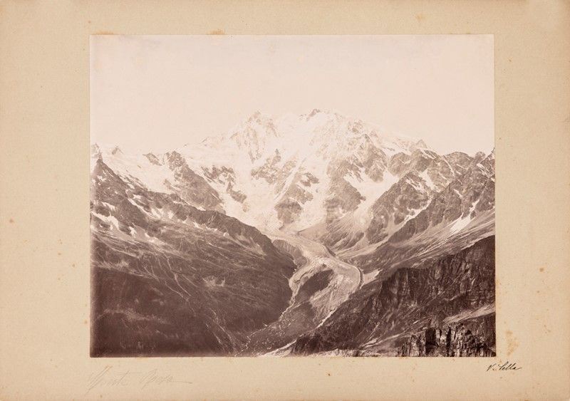 Scuola Napoletana della Fine del XIX Secolo - Monte Rosa dal Joderaorn, 3040 M
