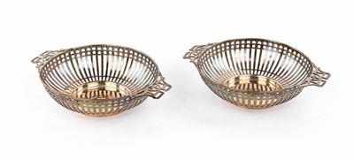 Coppia di Cestini in Argento, Birmingham, Mappin & Webb