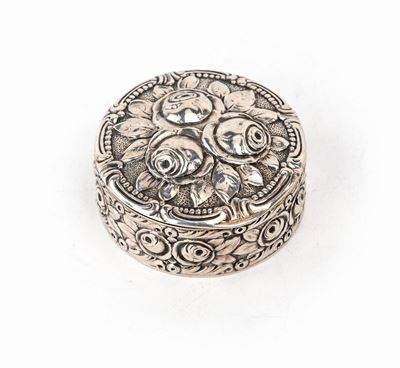 Portapillole in Argento, Germania, Epoca Liberty