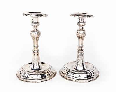 Due Candelieri in Argento, Sicilia (?), Seconda Metà del XVIII Secolo