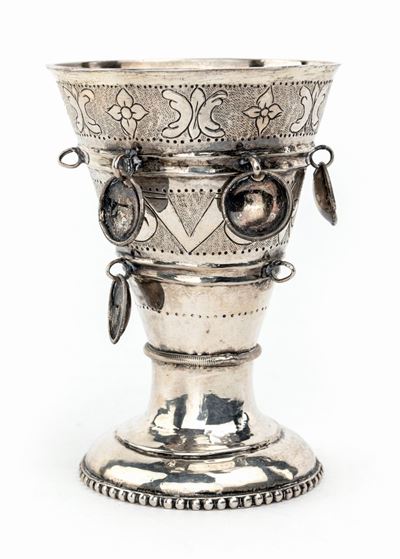 Bicchiere "passglass" in Argento, Paesi Baltici, 1790 Ca.