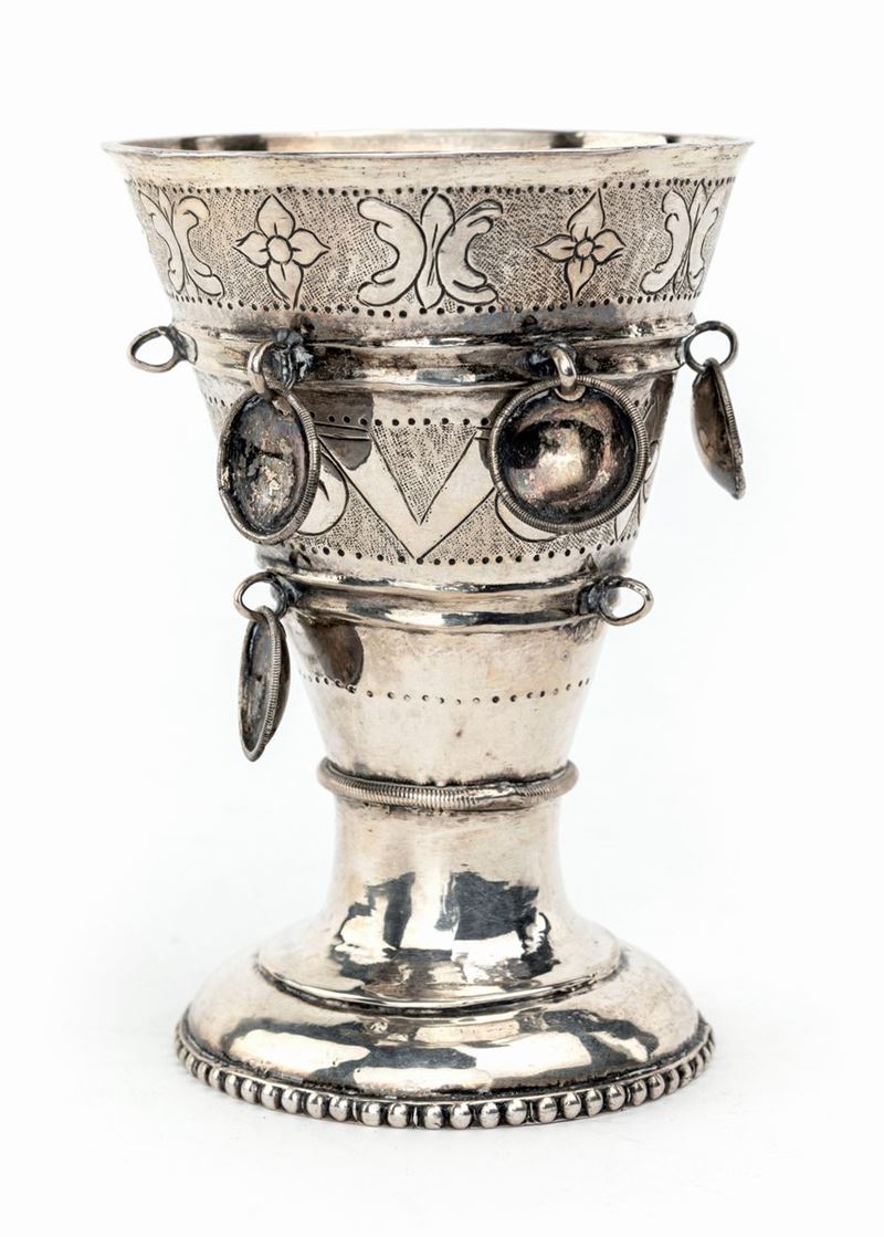 Bicchiere "passglass" in Argento, Paesi Baltici, 1790 Ca.