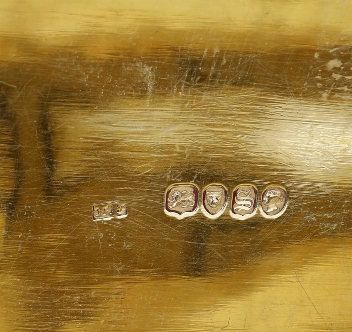Portasigari in Argento, Londra 1853, Argentiere T.e.