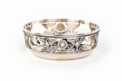 Bortabottiglia in Argento, Mosca, Fine XIX Secolo, Argentiere Carl Fabergé